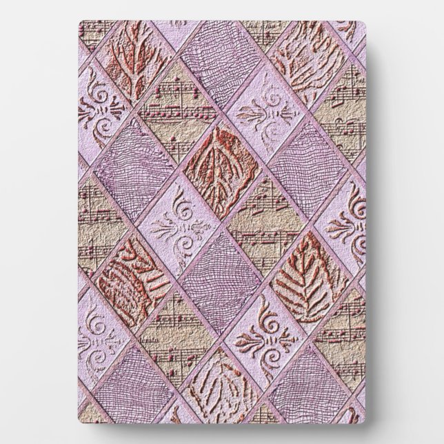 Diamantdesigns in Pinks Fotoplatte (Vorderseite)