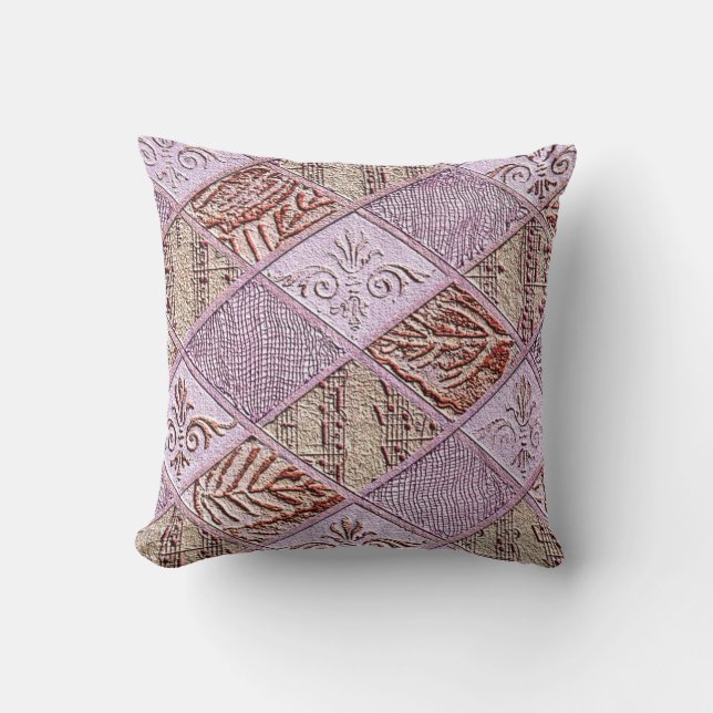 Diamantdesigns in Pinks Kissen (Vorderseite)