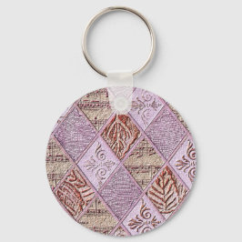 Diamantdesigns in Pinks Schlüsselanhänger