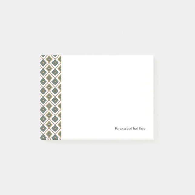 Diamante im Grün Post-it Klebezettel (Vorderseite)