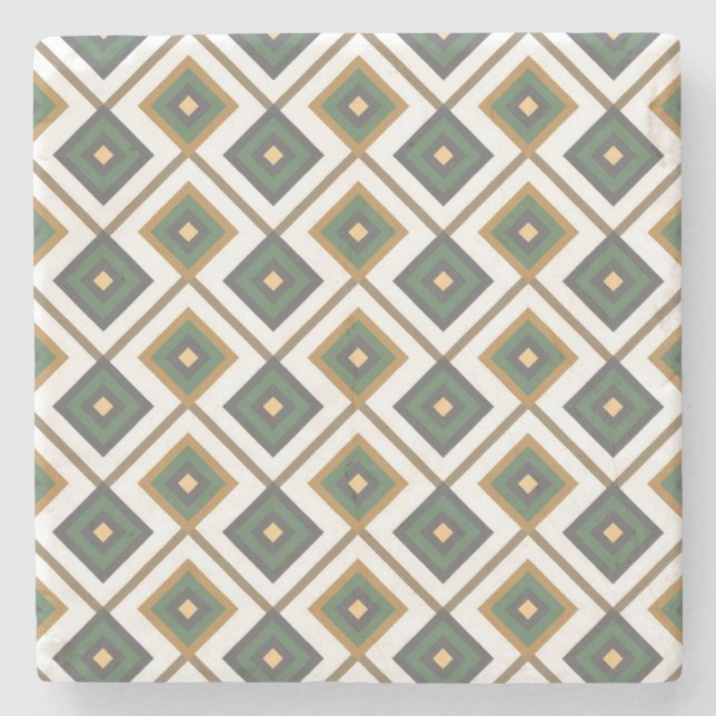 Diamante im Grün Steinuntersetzer (Vorderseite)