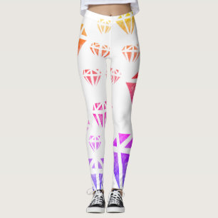 Diamanten Aquarellkunst, Summer Custom Leggings