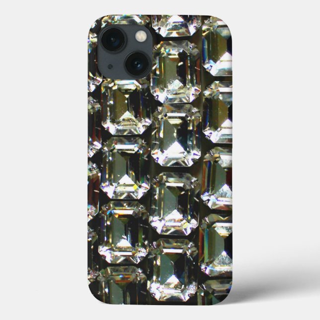 Diamanten, elegante Vintage Edelsteine Case-Mate iPhone Hülle (Rückseite)