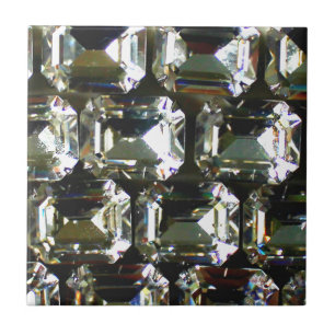 Diamanten, elegante Vintage Edelsteine Fliese