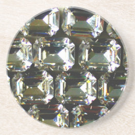 Diamanten, elegante Vintage Edelsteine Getränkeuntersetzer