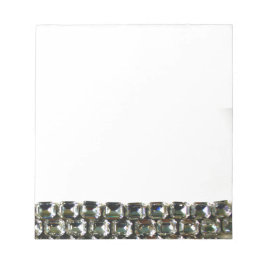 Diamanten, elegante Vintage Edelsteine Notizblock