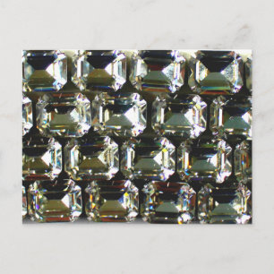Diamanten, elegante Vintage Edelsteine Postkarte