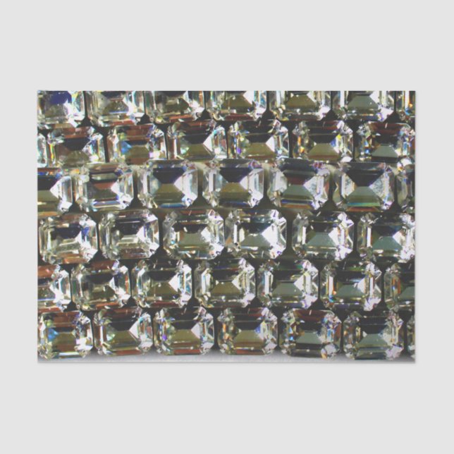 Diamanten, elegante Vintage Edelsteine Seidenpapier (Vorderseite)