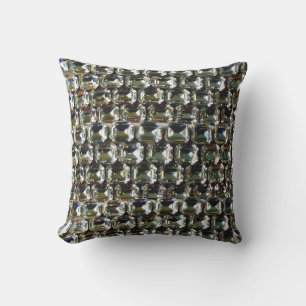 Diamanten, elegantes Vintage-Edelsteine-Muster Kissen