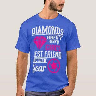 Diamanten-Fotografie weiß T-Shirt