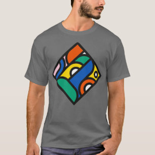Diamanten Geometrisches Spiel d T-Shirt