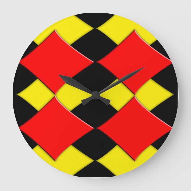 Diamanten Große Wanduhr (Vorderseite)