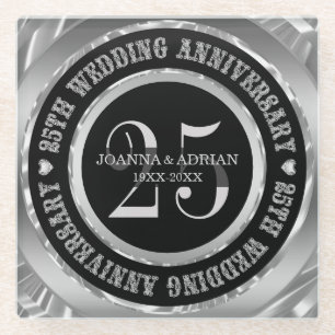 Diamanten - Herz und Text Glasuntersetzer