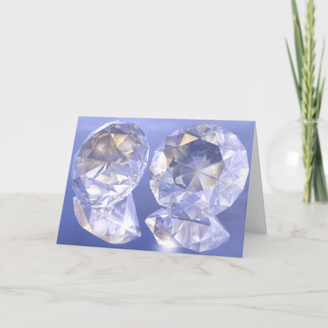 Diamanten im Licht baden Karte (Vorderseite)