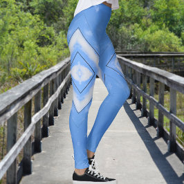 Diamanten im Look der Sky Gefärbte Krawatte Leggings