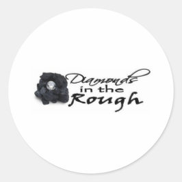 Diamanten im Reich Runder Aufkleber