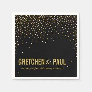 Diamanten im Sky Cocktail Party   Schwarz Serviette