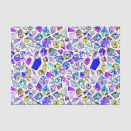 Diamanten im Wasserfarb-Hintergrund individuell Seidenpapier