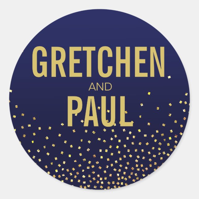 Diamanten in Sky Fevor | Marine Runder Aufkleber (Vorderseite)