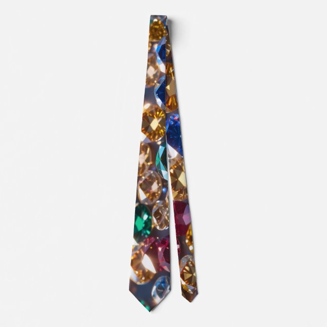 Diamanten in vielen Farben Krawatte (Vorderseite)