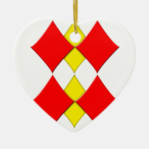 Diamanten Keramik Ornament