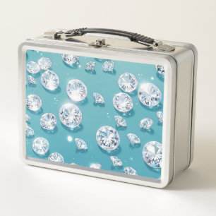 Diamanten metall brotdose