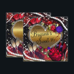 Diamanten Pearls Herz High Heels Sweet 16 Einladung<br><div class="desc">Anpassen für Ihre Veranstaltung</div>