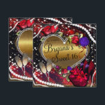 Diamanten Pearls Herz High Heels Sweet 16 Einladung<br><div class="desc">Anpassen für Ihre Veranstaltung</div>