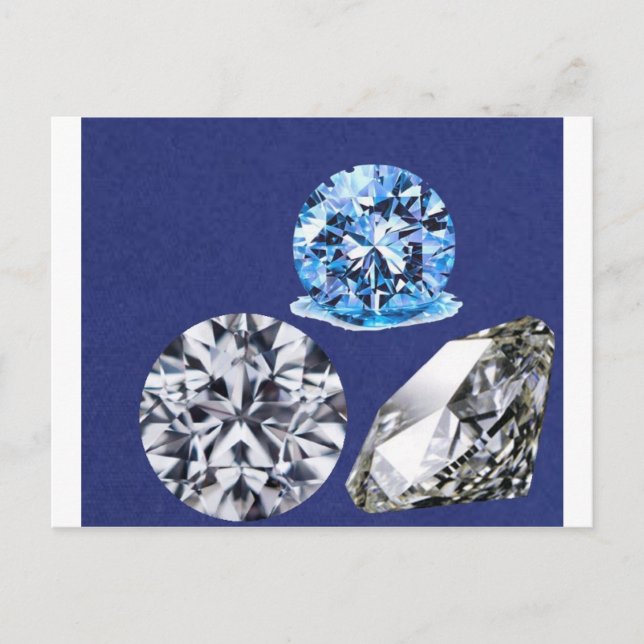 Diamanten Postkarte (Vorderseite)