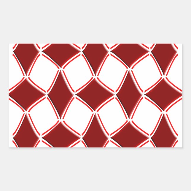 Diamanten Rechteckiger Aufkleber (Vorderseite)
