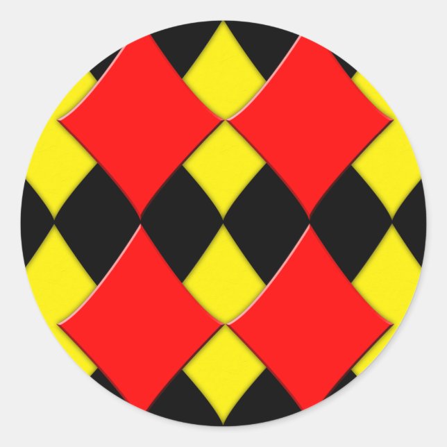 Diamanten Runder Aufkleber (Vorderseite)