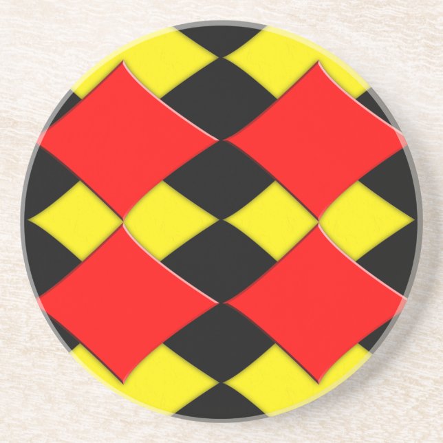 Diamanten Sandstein Untersetzer (Vorne)