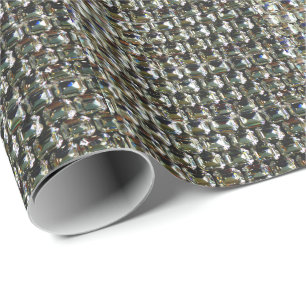 Diamanten, Schmuckmuster aus Edelsteinen Geschenkpapier