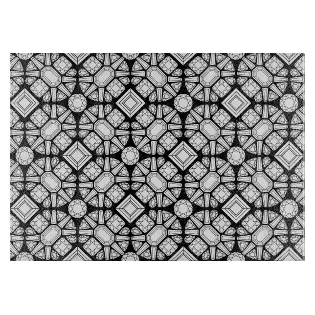 Diamanten-Schneidplatte Schneidebrett (Vorderseite)