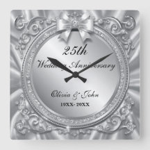 Diamanten & Silber 25. Hochzeitsjubiläum Geschenk