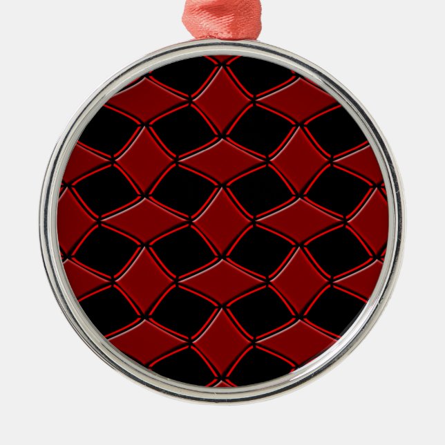 Diamanten Silbernes Ornament (Vorne)