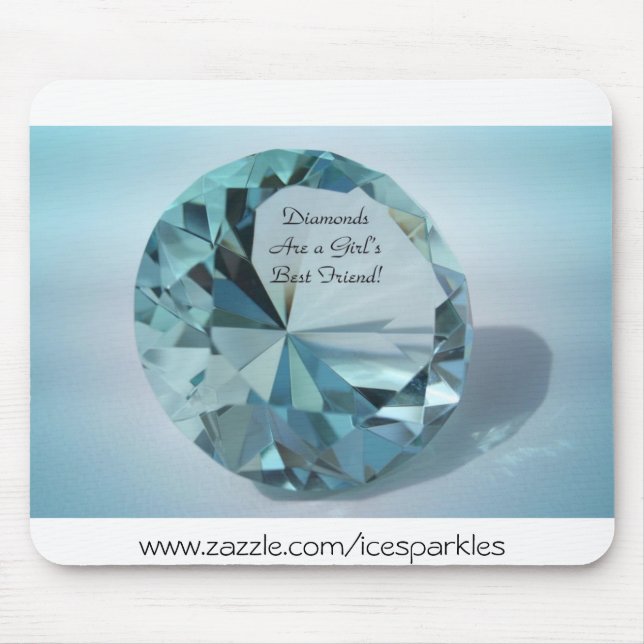 Diamanten sind ein bester Freund der Mädchen Mousepad (Vorne)