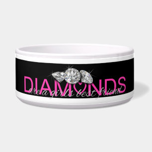 DIAMANTEN sind ein bester Freund der Mädchen Napf
