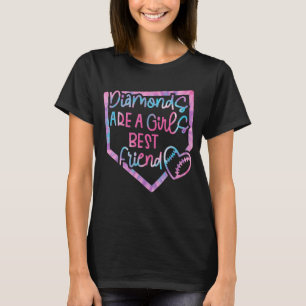 Diamanten sind ein Girls bester Freund Baseball So T-Shirt
