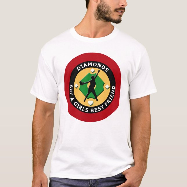 DIAMANTEN SIND EIN MÄDCHEN-BESTER FREUND - T-Shirt (Vorderseite)