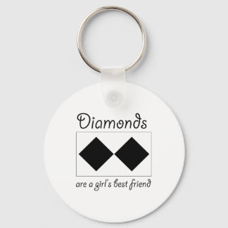 Diamanten sind Mädchenbeste Freundin Schlüsselanhänger