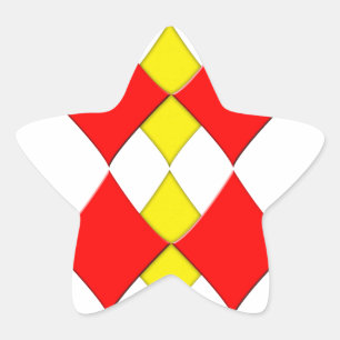 Diamanten Stern-Aufkleber