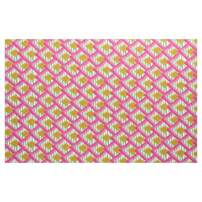 Diamanten Streifen Wasserfarbmuster Stoff (Fat Quarter (45,7 x 55,9 cm))