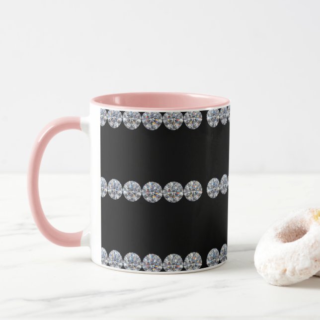 Diamanten-Tasse Tasse (Mit Donut)