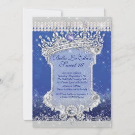 Diamanten und Bling Sweet 16 Quince Einladungen