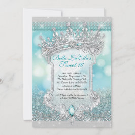 Diamanten und Bling Sweet 16 Quince Einladungen