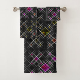 Diamanten und Crossbadehandtuch-Set Badhandtuch Set