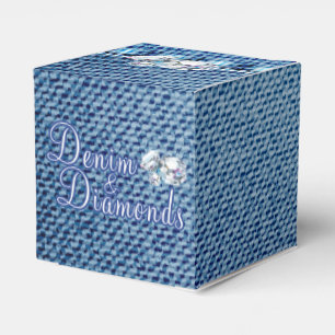Diamanten und Denim-Party Geschenkschachtel
