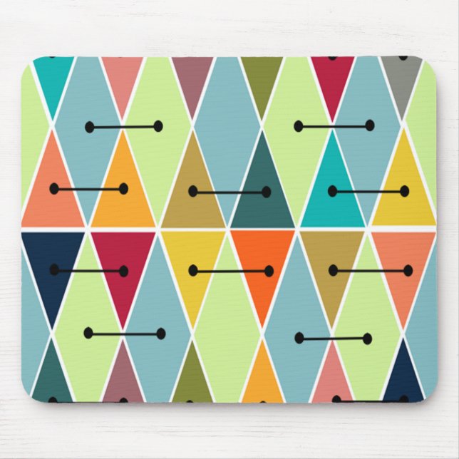 Diamanten und Dreiecke Mousepad (Vorne)