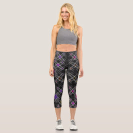 Diamanten und Kreuze Hochwaldkappen Capri Leggings